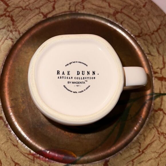 Rae Dunn. Artisan Collection by Magenta “BUNNY BAIT” Three Carrots White Mug - Picture 4 of 5